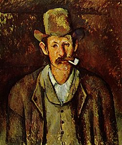 Homme à la pipe, par Paul Cézanne, Institut Courtauld