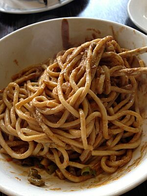 Hot Dry Noodles stirred