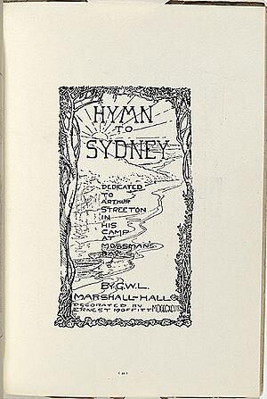 Hymn to sydney Moffitt 1899