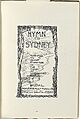 Hymn to sydney Moffitt 1899