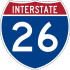 Interstate 26 marker