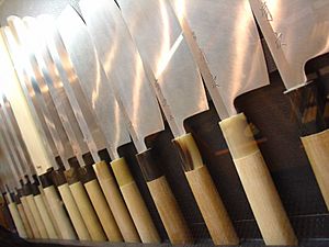 Japanese kitchen knives by EverJean in Kyoto