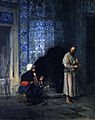 Jean-Léon Gérôme - A Chat by the Fireside