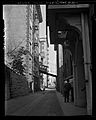 Know Your City No.3 View down alleyway at Angels Flight car Los Angeles, Calif. 1955