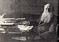Kropotkin at his desk