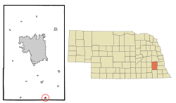 Location of Firth, Nebraska