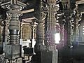 Lathe turned pillars at Chennakeshava temple in Belur