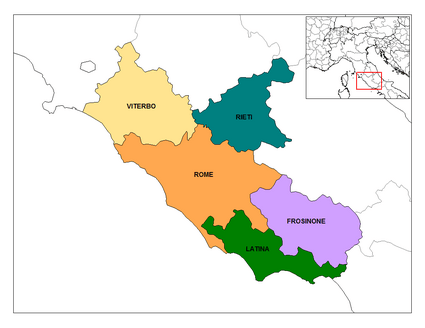 Lazio provinces.