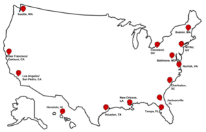 MEBA PORTS MAP