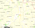 Map commune FR insee code 32249
