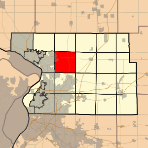 Map highlighting Fort Russell Township, Madison County, Illinois.svg
