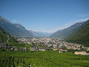 Martigny rhone valley