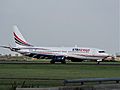 N917XA Xtra Airways Boeing 737-86J(WL), landing on Schiphol (EHAM-AMS) runway 18R pic3