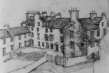 Paterson's Yard, Broughton, Edinburgh c. 1850