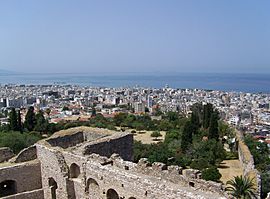View of Patras from the fortress