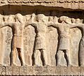 Persepolis Tomb of Artaxerxes II Mnemon (r.404-358 BCE) Upper Relief Indian soldiers with labels