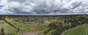 Plenty from above. Facing Melbourne CBD. December 2022