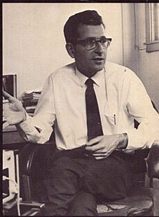 Portrait photograph of Noam Chomsky by W. U. S. van Lessen Kloeke, c. 1969