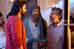 Prabhas and Sathyaraj filming Bahubali the Conclusion