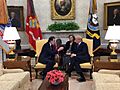 President Donald Trump and Prime Minister Mariano Rajoy