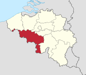 Location of Hainaut