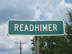 Readhimer road sign
