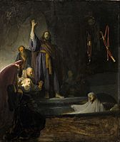 Rembrandt Harmensz. van Rijn - The Raising of Lazarus - Google Art Project