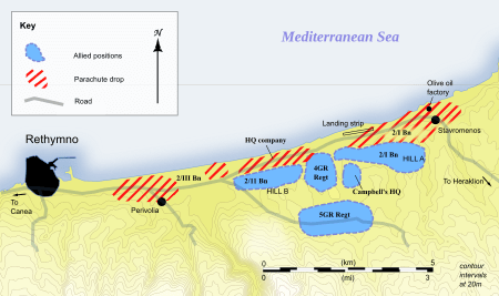 Rethymno positions, 20 May 1941