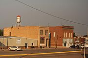 Saco Montana Downtown and Water Tower
