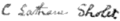 Signature of Christopher Latham Sholes
