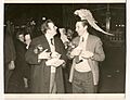 Skipper Alf Hodson of the Ross Tiger with Mate Lou Torrington