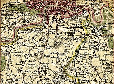 South London Map 1800