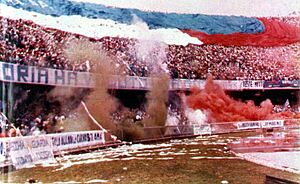 Supporters at san paolo stadium