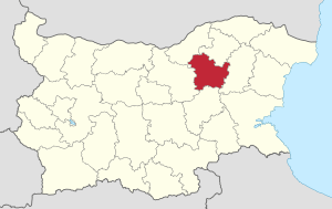 Location of Targovishte Province in Bulgaria