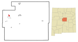 Location of Tajique, New Mexico