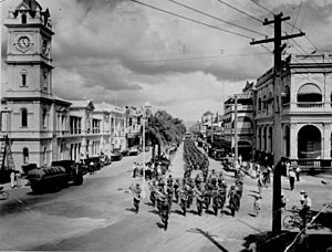 Townsville 1937 parade of 31st battalion kennedy regiment
