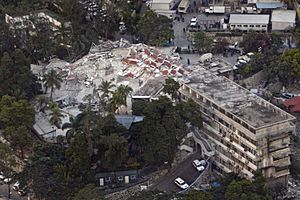 UN headquarters Haiti after 2010 earthquake