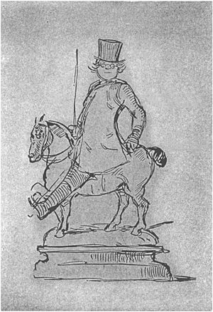 William Makepeace Thackeray - self caricature - Project Gutenberg eText 19222