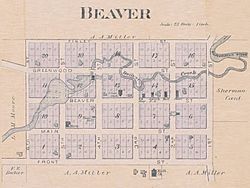 1894 plat map of Beaver