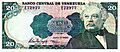 1995 20 bolívares Obverse