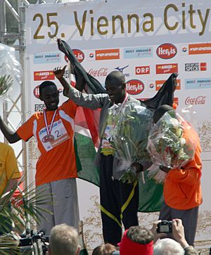 Abel KIRUI Duncan KIBET Paul BIWOTT Vienna-City-Marathon2008