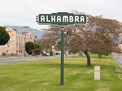 Alhambra welcome sign