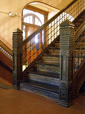 Braddock Carnegie Library staircase