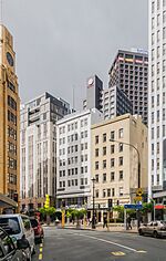 Buildings at Lambton Quay in Wellington