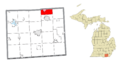 Clinton Township (Lenawee), MI location