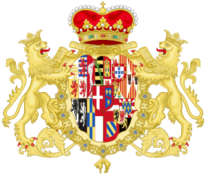 Coat of Arms of Prince Eugene of Savoy - House of Austria Augmentation.svg