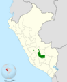 Cranioleuca marcapatae weskei map