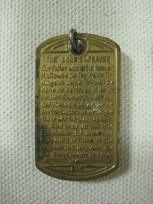 Dog Tag Lord's Prayer