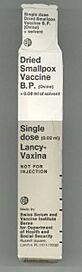 Dried smallpox vaccine