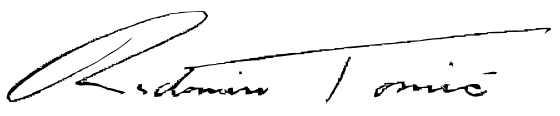 Firma de Radomiro Tomic
